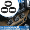 Jeep Wrangler JK JKU 3pcs Car AC Switch Knob Cover Ring (2011 - 2018)