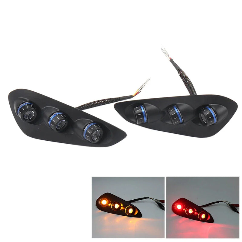 BMW S1000RR Integrated Tail Light Rear Turn Signal Light Blue (2023-2024)