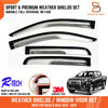 Isuzu D-Max Silver Visor Shield Wind Deflector (2012-2019)