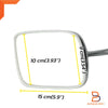 Ford F-100 F-Series Ranger Chrome Fender Door Wing Mirrors (1962-1972)