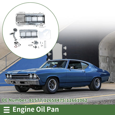 Chevrolet Chevelle 1 Pc Aluminum Engine Oil Pan (1964-1968)