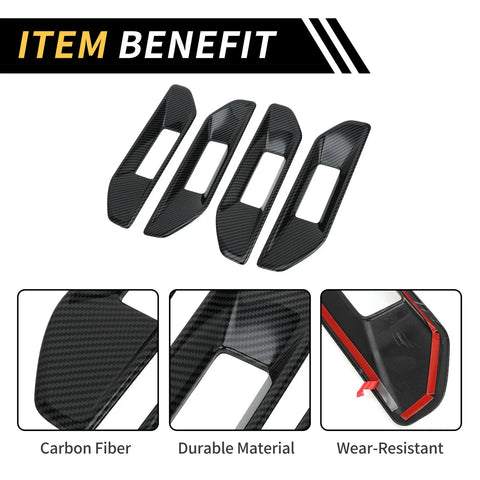 Ford Ranger Carbon Fiber Door Handle Bowl Cover Trim (2023-2024)