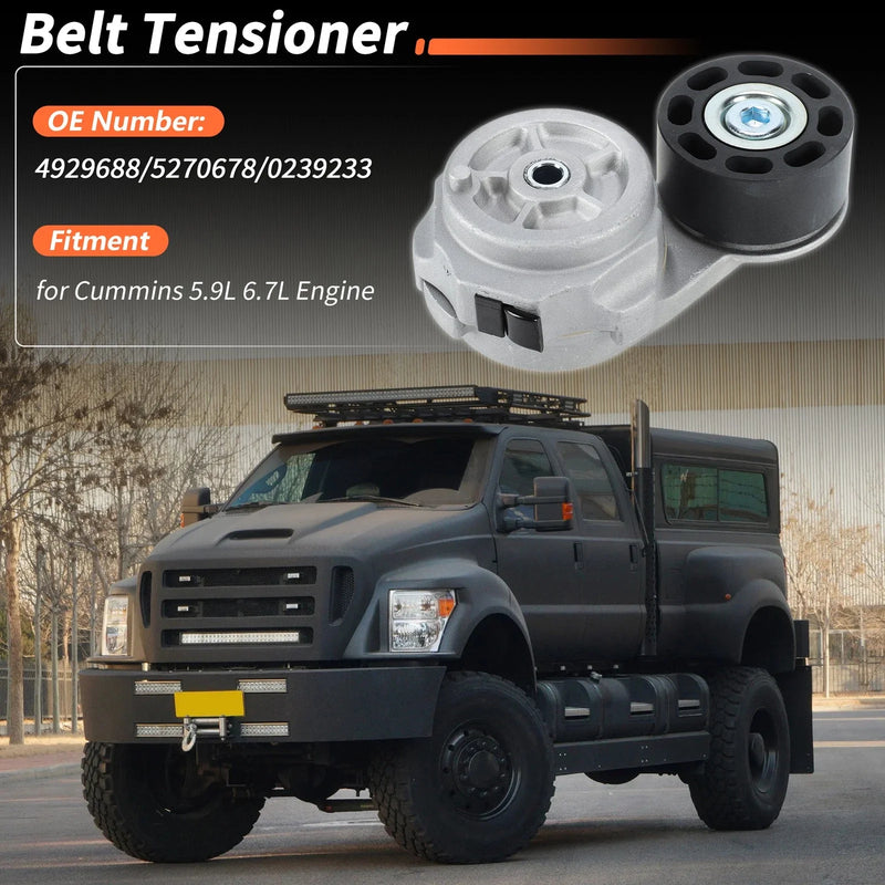 Ford F650 F750 Freightliner B2 M2 Drive Belt Tensioner Pulley (2000-2023)