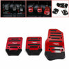 Car Accessories Red Non-Slip Gas Brake Foot Pedal Pad Cover (3 pcs)