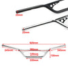 Harley Honda Yamaha Suzuki Motorcycle Black 1" Z-Bar Handlebar