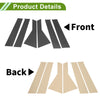 Dodge Journey (2009-2020) Carbon Fiber Black 6 x Pillar Window Trim