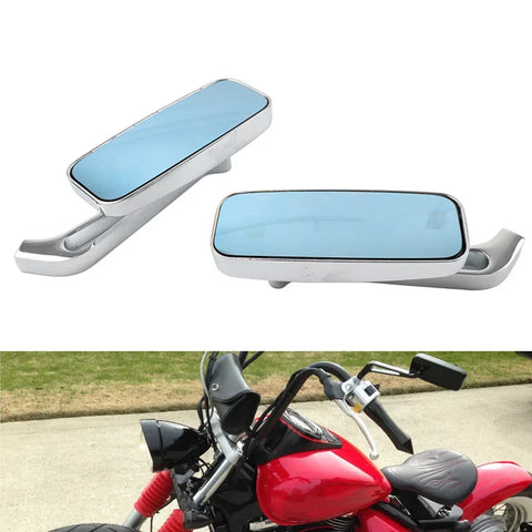 Harley, Honda, Kawasaki, Suzuki Chrome Rearview Side Mirrors