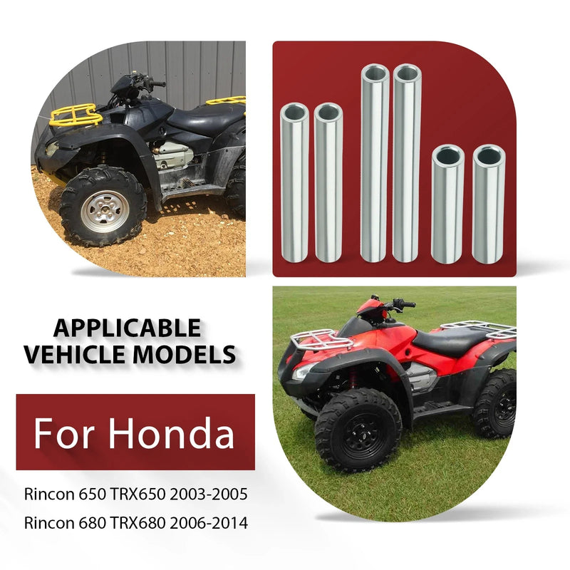 Honda Rincon 680 4x4 TRX680 FA FGA 2 x Rear A-Arm Bushing Shaft Kit (2006–2014)