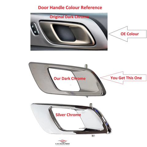 Ford Ranger Right Inner Door Handle Dark Chrome (2011–2022)