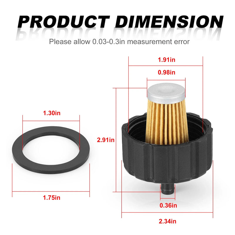 Yamaha Golf Cart G2 G5 G8 G9 G11 G21 Fuel Filter & Gasket (1986–2004)
