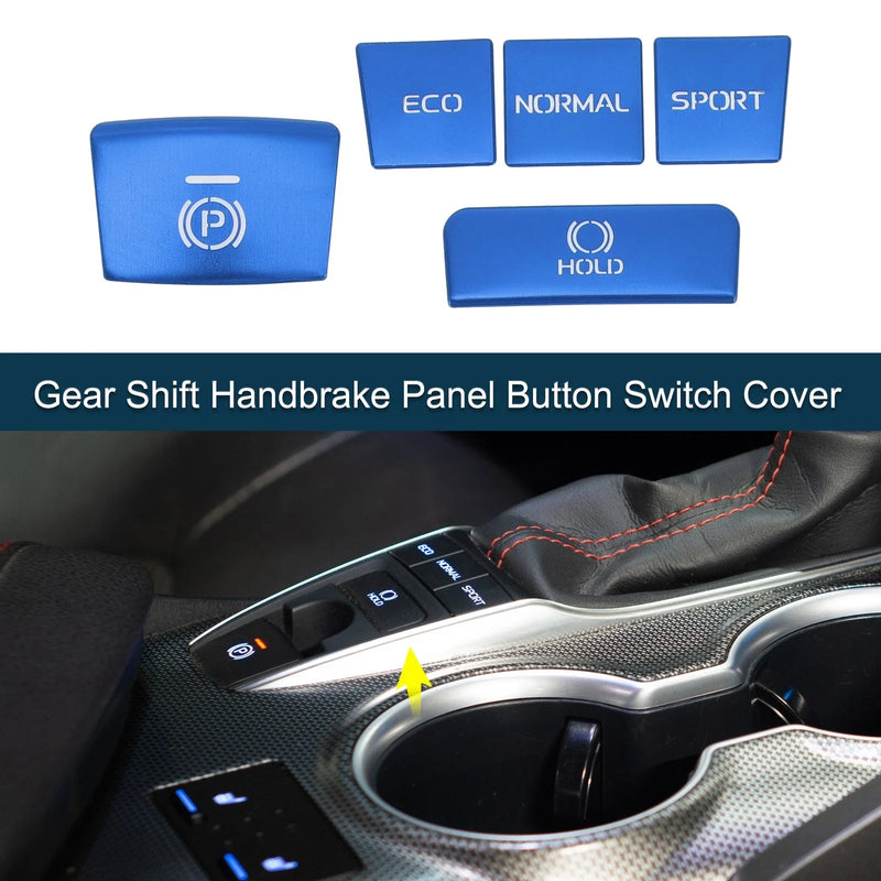 Toyota Camry (2018-2022) Blue Gear Shift Handbrake Button Cover