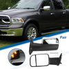 Dodge Ram 1500 with Turn Signal Light Silver Tone Tow Mirrors