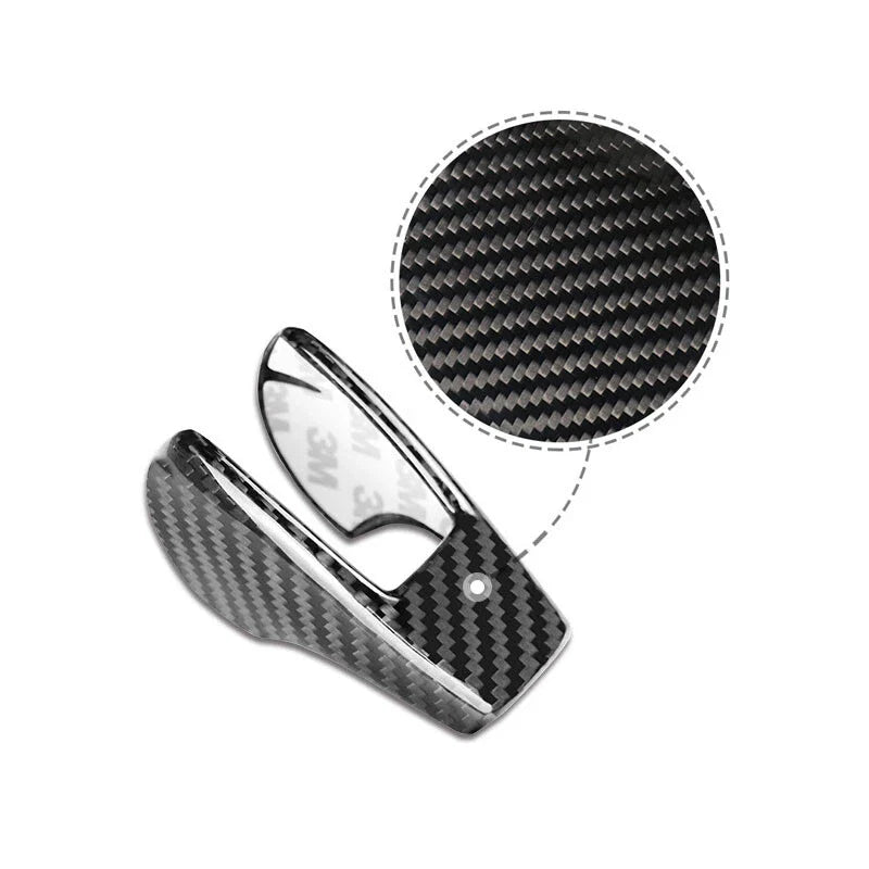 Subaru Forester 2013-18 Car Carbon Fiber Side Gear Shift Knob Cover Trim Fit