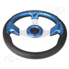Car - Lightweight Blue PVC Steering Wheel 13" (32mm Depth)