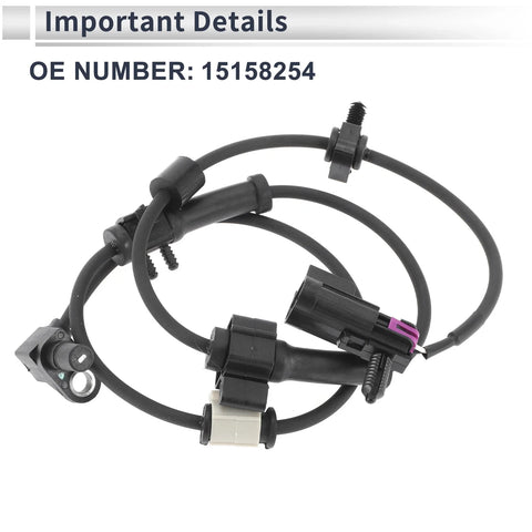 Chevrolet SSR 1 x ABS Wheel Speed Sensor (2003-2006)
