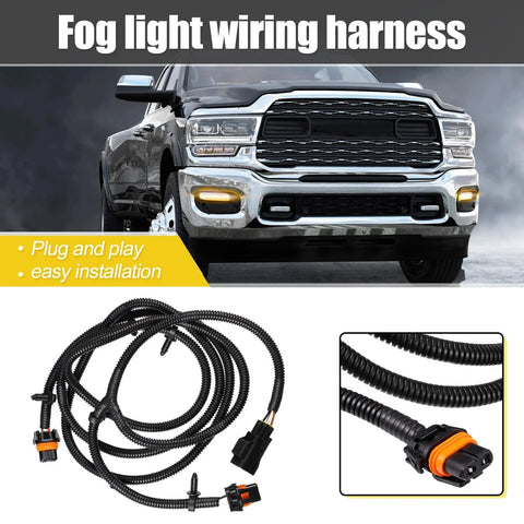 Dodge Ram 2500 3500 4500 5500 Fog Light Jumper Wiring Harness (2010-2018)