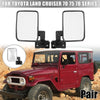 Toyota Land Cruiser 70 75 78 Series Rear View Mirror Silver Tone