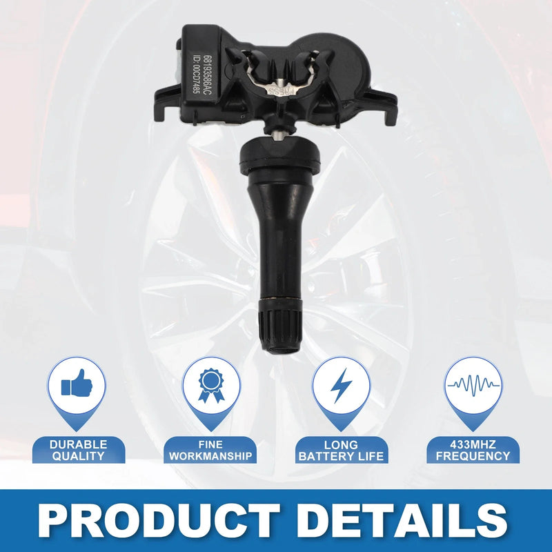 Jeep Renegade 2015-2016 - 1 x 433MHz Sensor Tire Pressure Sensor