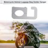 Motorcycle Arc Double Hook Hanging Hexagon Wrench Gasket 1 Set Silver Tone