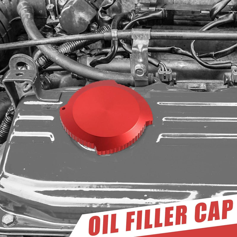 Mitsubishi Outlander Lancer Galant Red Engine Oil Filler Cap Cover (2003-2023)