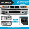 BMW E36 3 Series Fog Lights Driving Spot Lamps Black Housing (1992-1998)