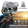 Universal Motorcycles Motorcycle Cover 86.61x37.4x23.62 Waterproof 420D-PU Silver