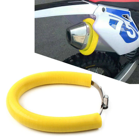 Universal Models Yellow Motorcycle Exhaust Pipe Heat Shield Cover Guard