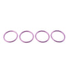 Audi A1 S1 2010-2018 Purple 4 x Air Condition Vent Outlet Inner Ring Trim