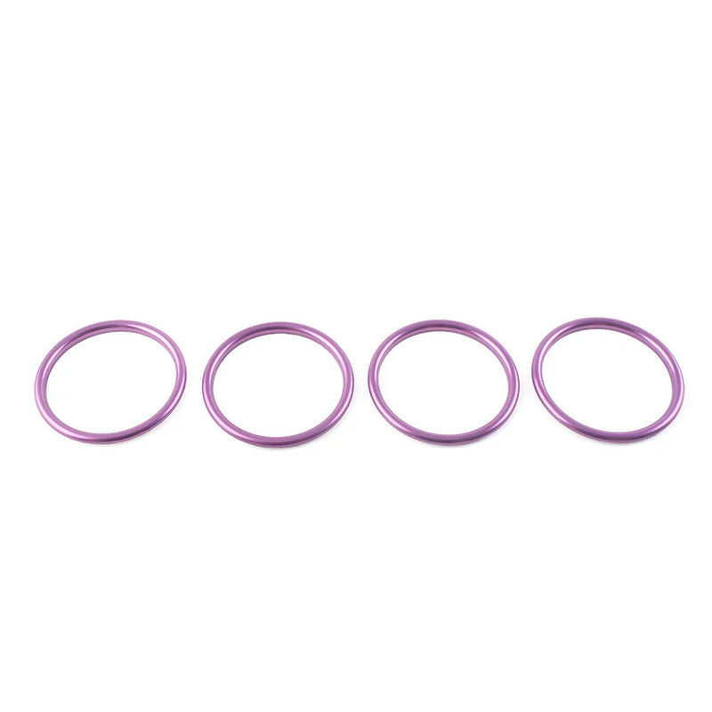Audi A1 S1 2010-2018 Purple 4 x Air Condition Vent Outlet Inner Ring Trim