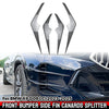 BMW X6 Carbon Look Front Bumper Side Fin Canard Splitter (2023–2025)