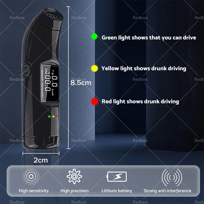 Personal Use - Alcohol Breathalyser LCD Portable Breath Tester