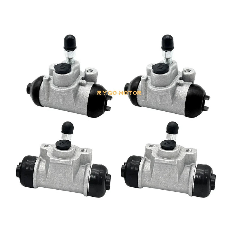 Kawasaki Mule 500 520 550 2 x Front & Rear Brake Wheel Cylinders w/Shoes