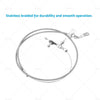 Ford C4 Stainless Kick Down Cable (1964-1986)