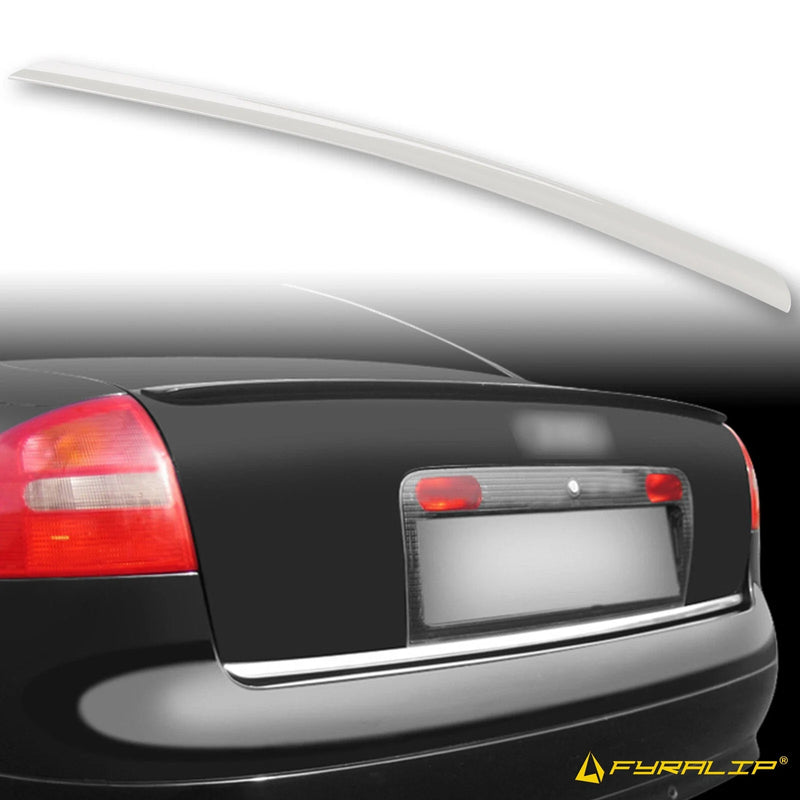 Audi A6 C5 Sedan White Boot Lip Spoiler (1997-2004)