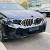 BMW X6 Gloss Black Front Bumper Side Air Vent Trims (2023-2024)