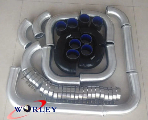 Car 2.5" Universal Turbo Boost Intercooler Piping Kit