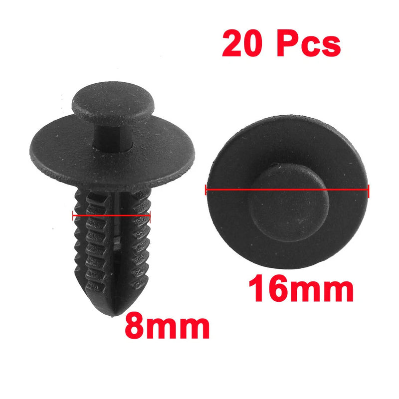 Mercedes Benz 20 x Black Plastic Splash Defender Trim Mat Clips