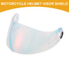 X-803 Resin Clear Red Visor Shield 3-Snap Motorcycle Helmet
