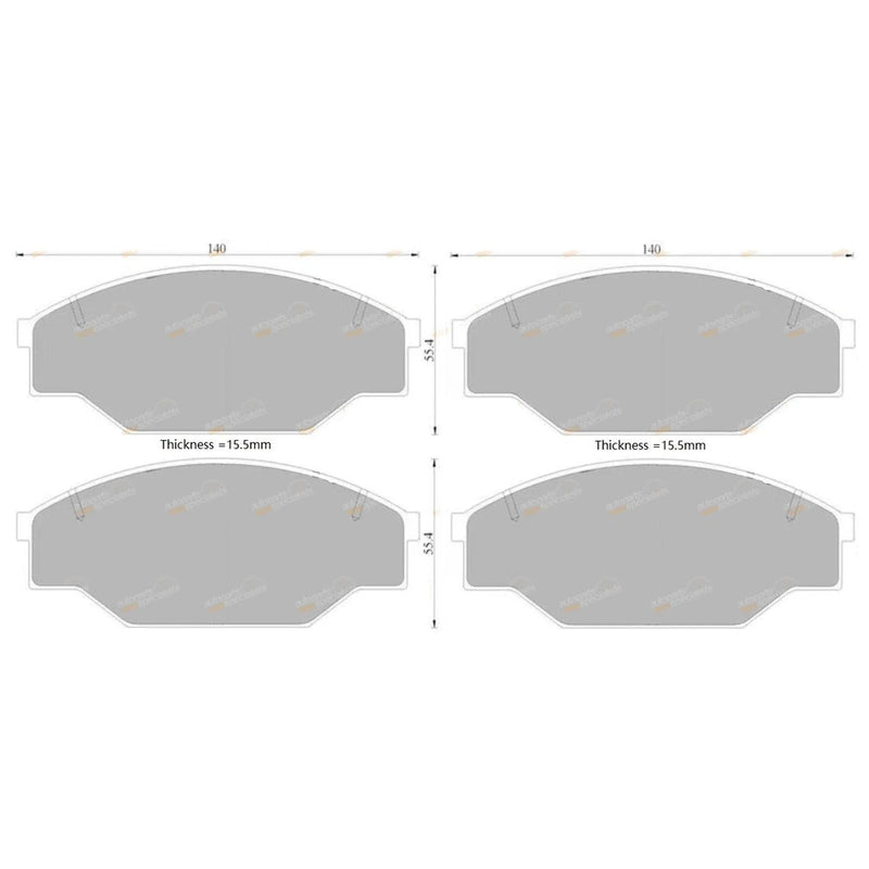 Toyota Dyna Brembo Front Disc Brake Pad Set 1.8L 2Y (1987–1995)