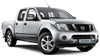 Nissan Navara D40 Frontier Black Matte Outer Exterior Door Handle (2005-2015)