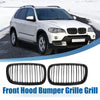 BMW X5 X6 E70 Pair Front Hood Bumper Grille Grill (2007-2013)