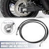 Motorcycle Brake Line 74.8" 10mm Stainless Steel Black