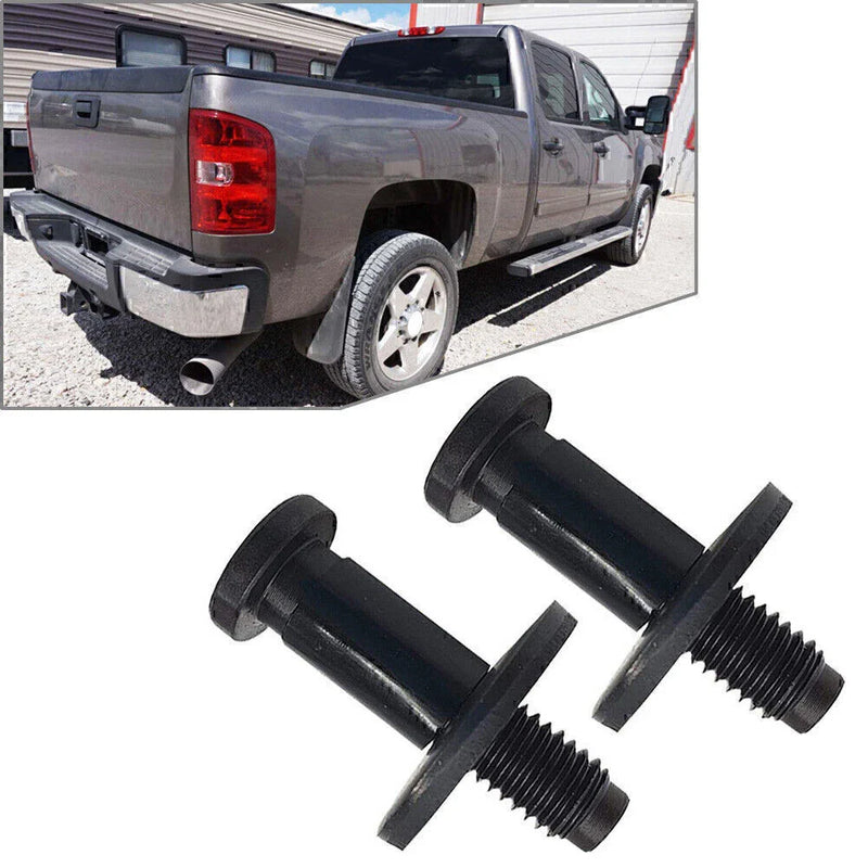Chevy GMC Cadillac Hummer Black Tailgate Door Latch Striker Bolts