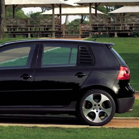 VW GOLF5 (2003-2009) 2 x Gloss Black Rear Window Louver Trim