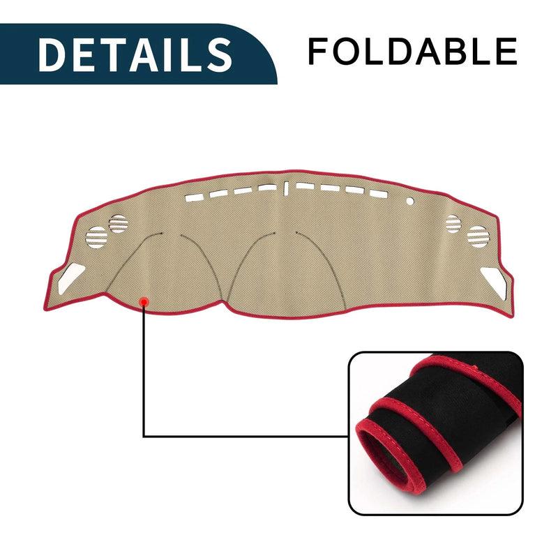 Toyota 86 2012 Sun Protector Pad Black Red Dashboard Cover Mat