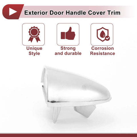 Kia Sportage (2010-2016) Silver Tone Exterior Door Handle Cover Trim