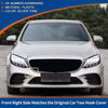 Mercedes-Benz (2016-2023) Silver Tone Front Car Bumper Tow Hook Cover
