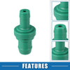 Toyota Yaris Echo PCV Valve & Exhaust Valve Fittings Green (2000–2005)
