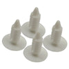 Car 4 x White License Plate Plugs Front Bumper Hole Covers