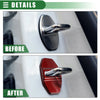 BMW 1 Series 2 Series X5 Red 4 x Car Door Latch Lock Cover Protector